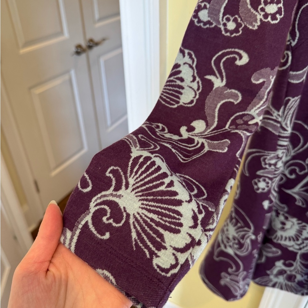 Anthropologie Purple and White Floral Dress - Picture 2 of 6